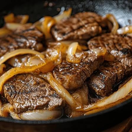 Bife de boi acebolado + Guaraná Antártica 1,5l